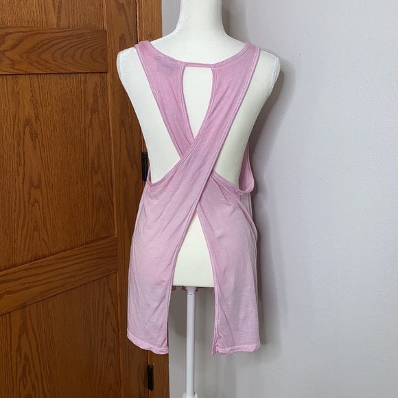 Light Pink Mono B Open Back Tank - Picture 5 of 6